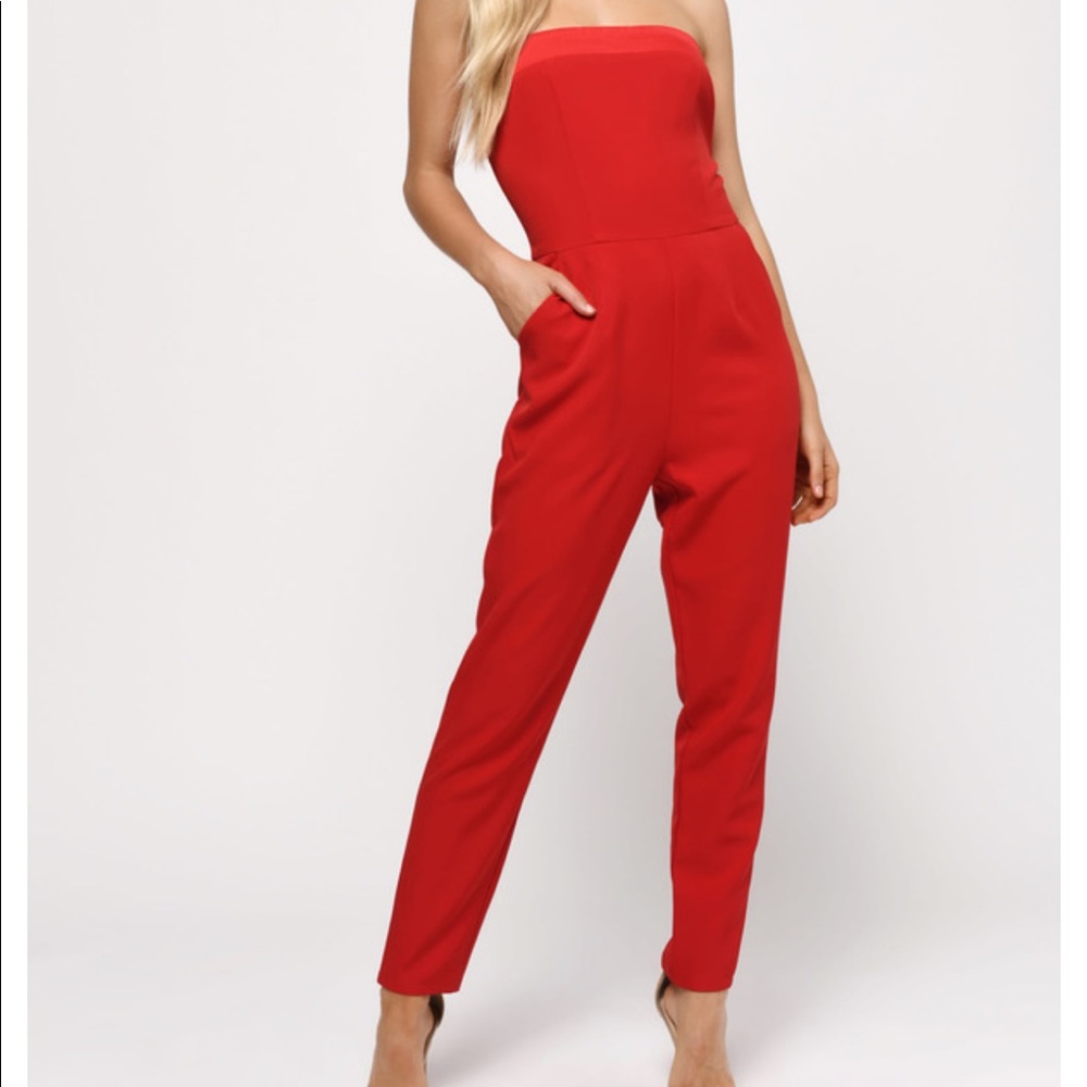Red jumpsuit